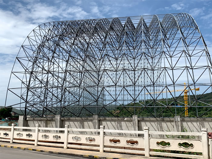 西安山寨矿储煤棚网架